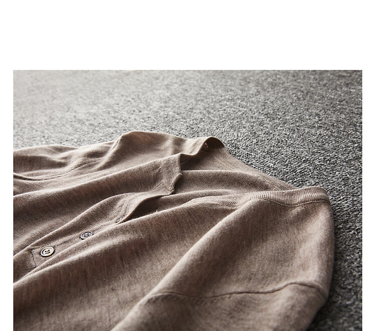 Dme [Baohe Milk Cheese] Spring And Summer Semi-Open Collar Sweater with Wool, Five-Quarter Sleeve, Petite Knit Top for Wome 23