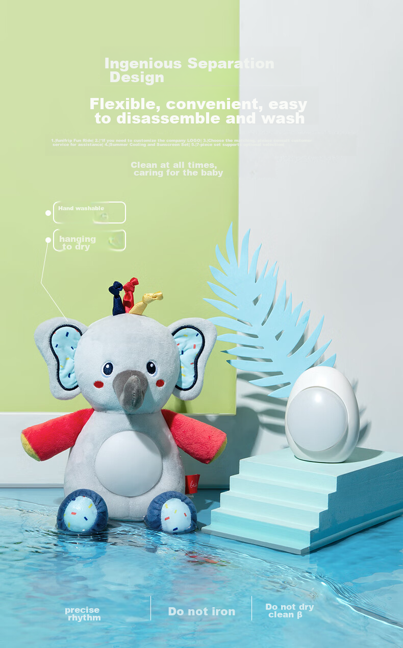 Beienshi Baby Toys, Newborn Toys for 0-6 Months, Sleep Aid, Sound And Light Soothing Doll - Beileike Xiang WW03 7