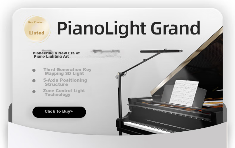 BenQ PianoLight Eye-Protection Full-Spectrum LED Smart Detection Piano Light for All Ages 1