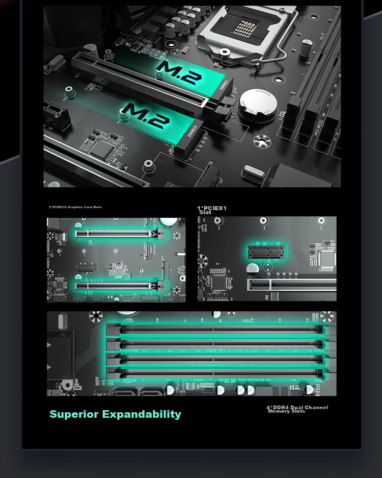 MAXSUN MS-Challenger B760ITX D5 Supports DDR5 CPU 12490F/13400F/13600KF (Intel B760/LGA 1700) 4