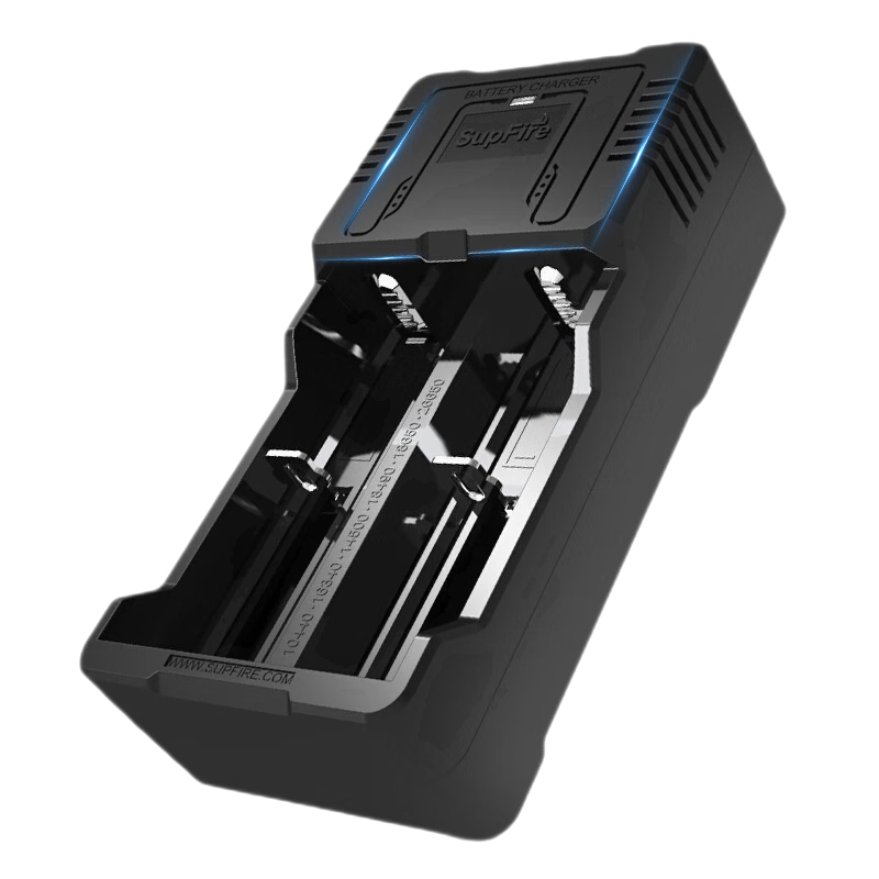 SupFire AC26 Smart USB Multi-Function Charger, Compatible with 18650/26650 Batteries
