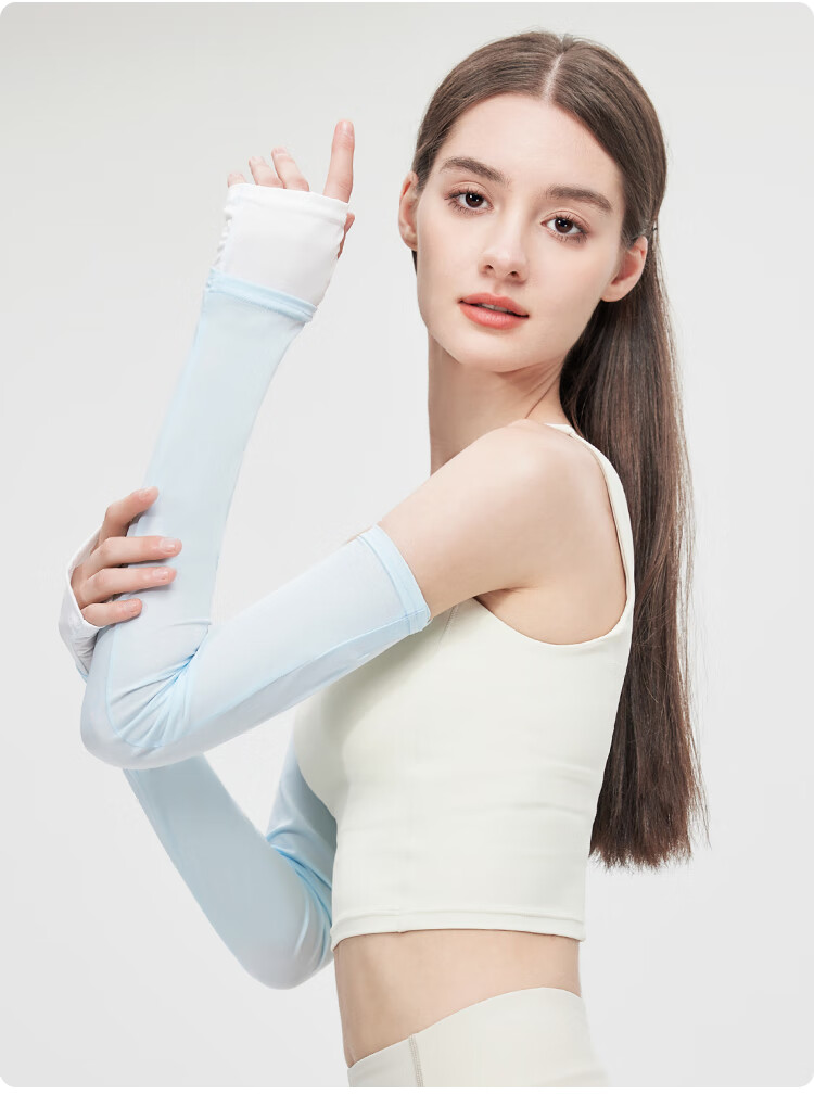 JIUMU Ice Silk Sun Protection Sleeves for Women Summer Cooling UV Protection Arm Sleeves for Driving and Cycling 12
