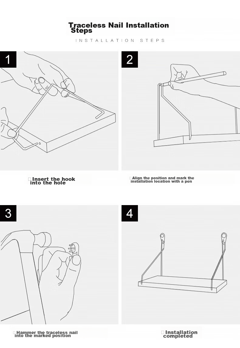 MEISHUO Projector Wall Mount Bracket Tray Storage Shelf 30*19 Wall-Mounted No Drilling Router Placement Rack Wall-Mounted Set-Top Box Bracket Universal for XGIMI, Xiaomi, Jmgo, Mijia And Other Brands 14