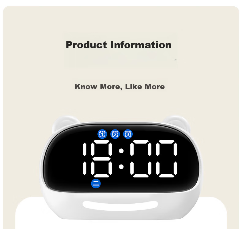 QT-TIMER Timer Time Management Tool for Students, Wake-Up Device, Children's Voice-Controlled Clock with Countdown Reminder, Smart Electronic Alarm Clock, New 2026 Model, Gift for Girls 28