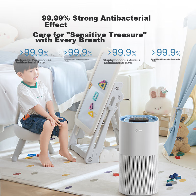 Midea [Xiaolanjing 800] Price Protection, 618 Non-Water Mist Air Humidifier for Home Bedroom, Pregnant Women, Mothers And Babies, Heating, Antibacterial, Small Atomizer, Gift Subsidy SZK-1Y80