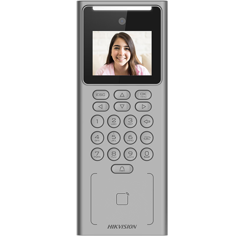 HIKVISION Hikvision Attendance and Access Control All-in-One Machine WiFi Version 2.4-inch Facial Recognition Smart Time Clock Mask Detection White Light Supplement D14 S