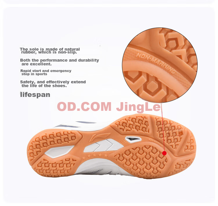 Li-Ning Children's Table Tennis Shoes, Boys And Girls Professional Table Tennis Sports Shoes, Training Shoes APTT022-2, White And Blue, Size 33 13