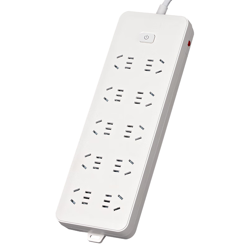 DELIXI High-Power Protection Power Strip/Extension Cord/Power Bar/Surge Protector/Power Strip/Power Board/Power Strip with Master Switch, 10 Outlets with Five Holes, 3 Meters