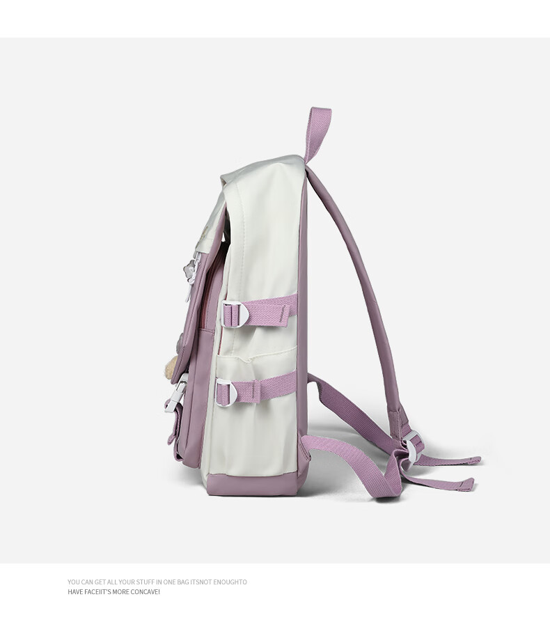 Viney High School Backpack for Middle School Girls, College Students, Primary School Students Grades 4-6 Children Ins Korean Style Backpack 15.6 Inch Laptop Backpack Large Capacity Fashionable Casual Travel Bag High Aesthetic Value Lightweight Stress-Reducing And Load-Reducing Simple Desig 21