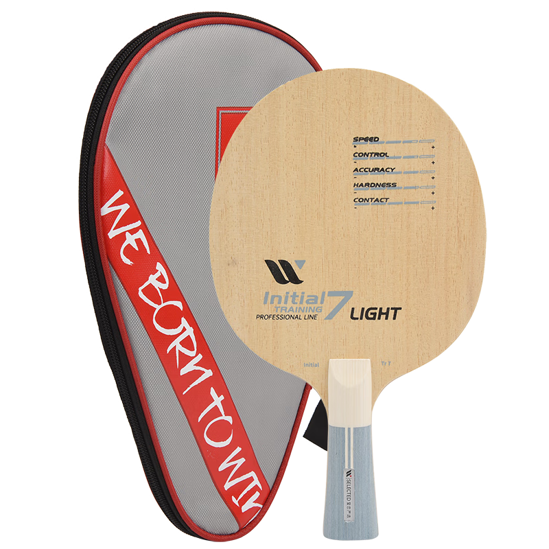 WINION Premium Selection, Table Tennis Blade, 7-Layer Pure Wood Table Tennis Racket, Starting Point Training 7, Penhold Grip Medium-Thi