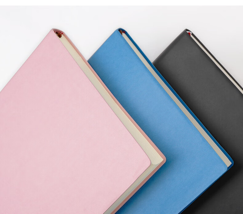 SIMAA A4 Extra Large And Thick Business Notebook Leather Cover Journal Student Stationery Work Diary Meeting Minutes Book Office Supplies Customizable 400 Pages/Book Black 12