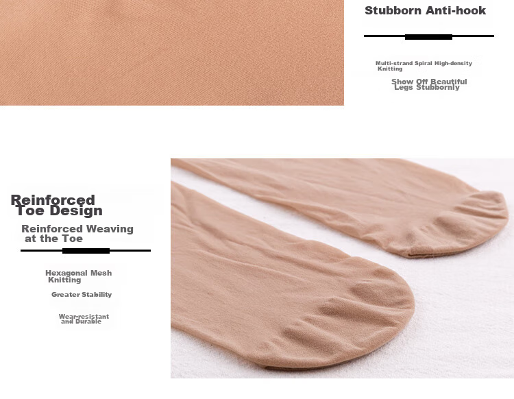 Afandi Silk Stockings for Women, Ultra-Thin, 2-Pack, Seamless, Apple-Shaped Buttocks, Lycra, Cuttable, Velvet Pantyhose 20