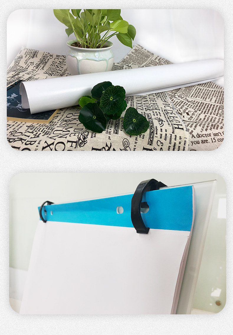 BBNEW Whiteboard Paper A1, 50 Sheets, Large White Paper for Training, Hanging Paper, Clip Paper, Specialized for Whiteboards, A1 Paper for Advertising, Meetings, Writing Boards, Poster Paper BNEW-BZ50 2