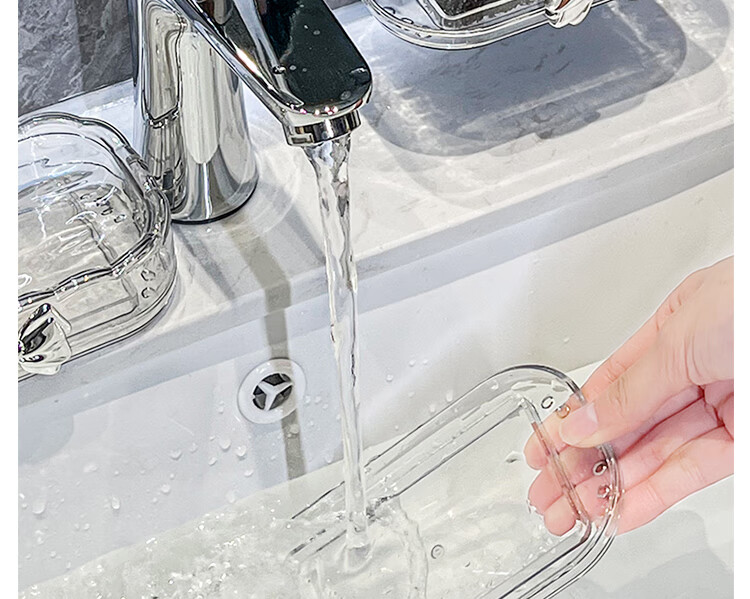 Bydoll Suction Cup Soap Dish Wall-Mounted Single-Layer Draining No-Drill High-End Home Bathroom Balcony Soap Holder Organizer 17