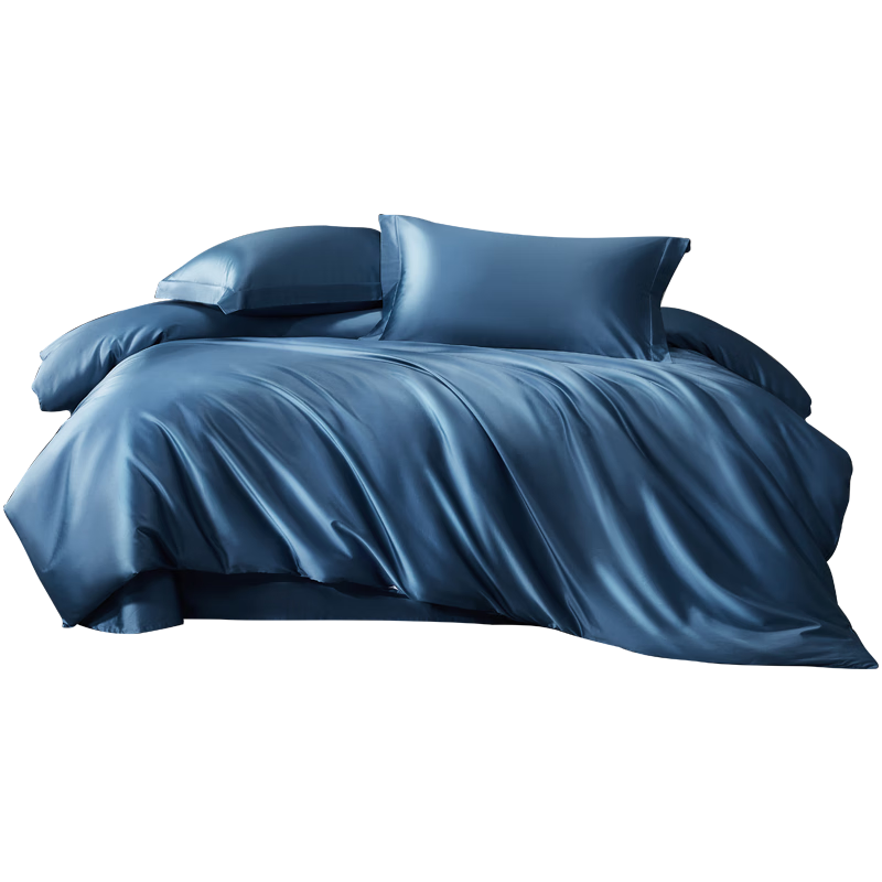 Mercury Home Textiles 140-Thread Count Pure Cotton Sateen Duvet Cover A-Class Bedding Set Double 200x230cm
