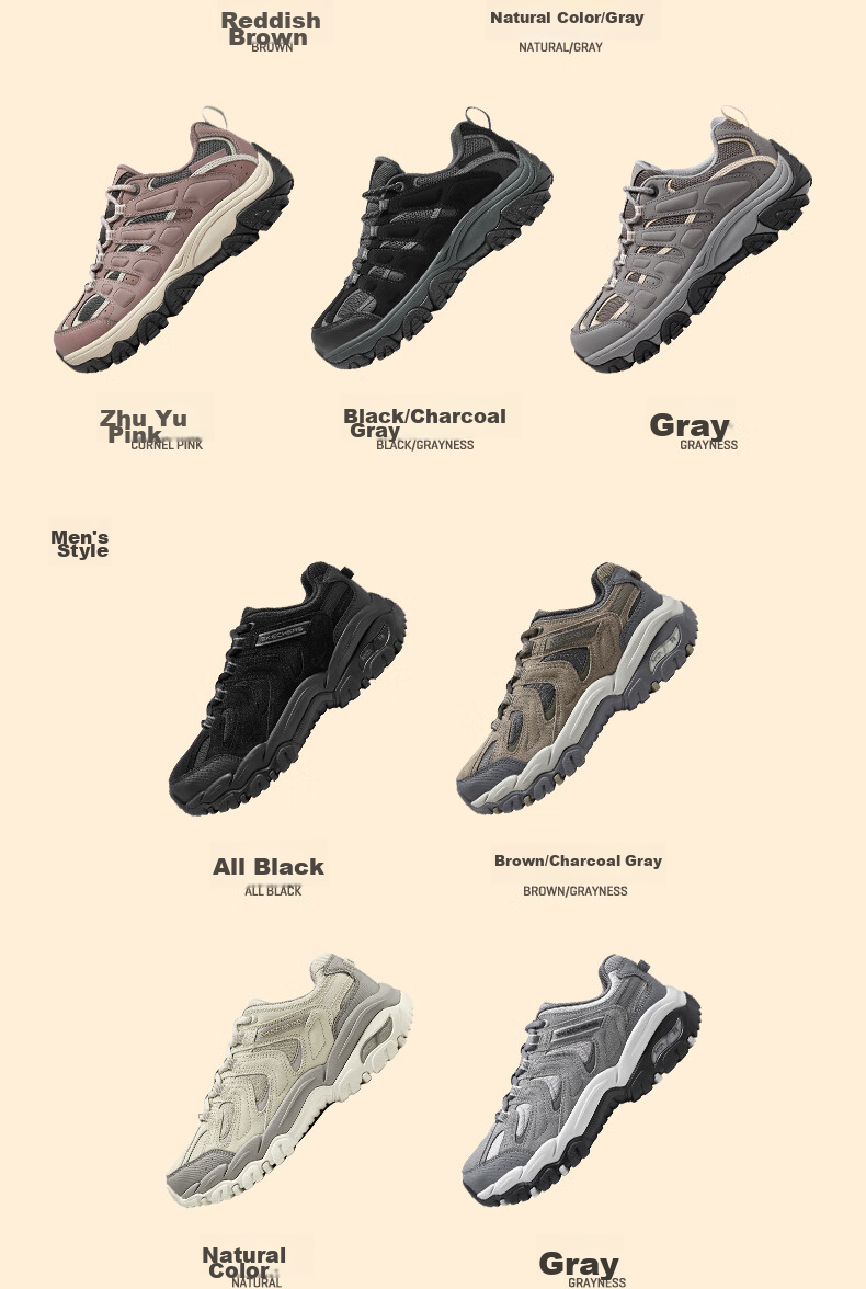 Skechers Xingshan | Women's Trail Running Shoes, Lightweight Shock-Absorbing Wear-Resistant Casual Outdoor Hiking Shoes 180185C 4
