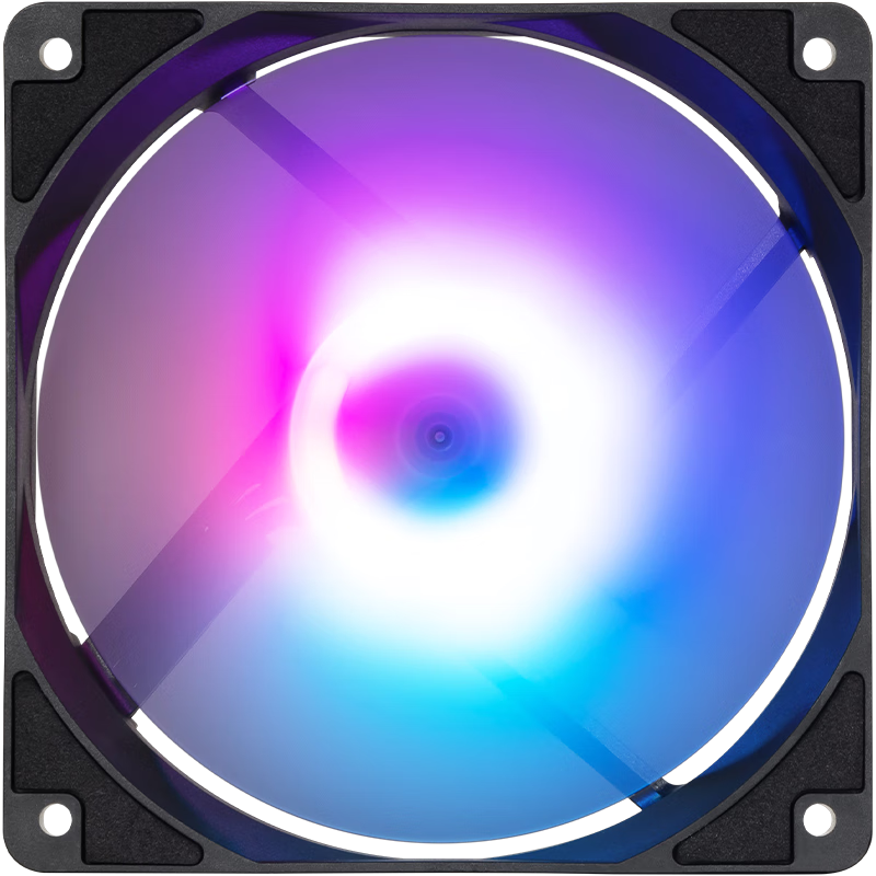 MSI MAG F120 ARGB-1B Black Straight Blade Single Fan, Direct Connection to MSI Motherboard, Exclusive MSI Lighting Effects