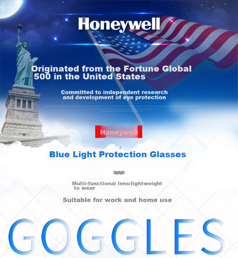 Honeywell Anti-Blue Light Glasses for Men And Women, Students, Fashionable Lightweight Phone And Computer Protective Eyewear, Non-Prescription Glasses 1