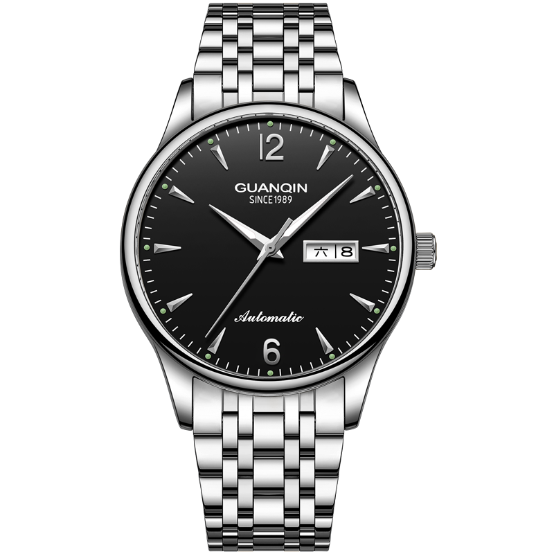 GUANQIN Men's Mechanical Watch, 2026 New Model Fully Automatic Business Style Waterproof Luminous Watch, Gift for Dad on Father's Day