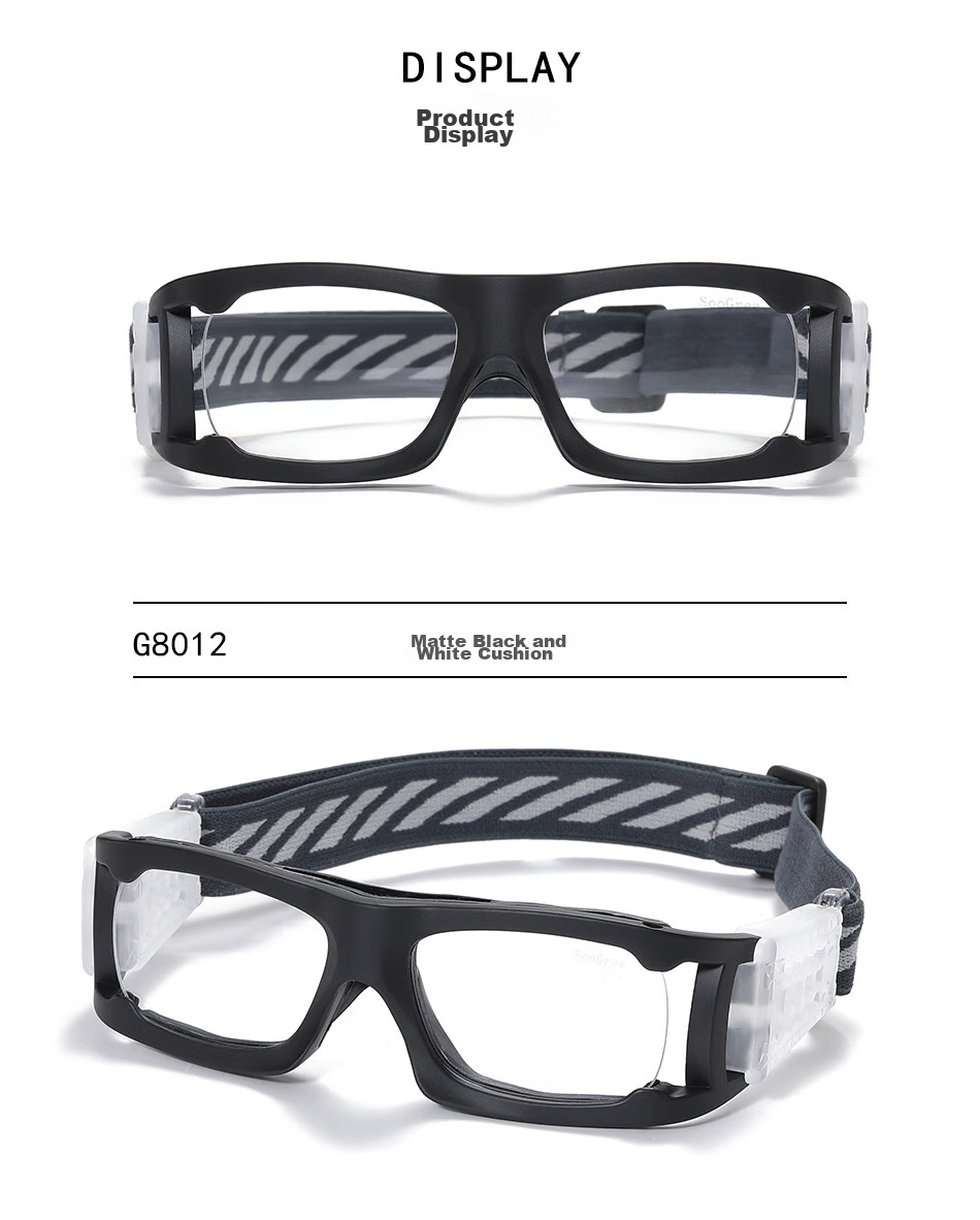 SooGree Sports Glasses for Nearsightedness, Soccer Goggles, Basketball Glasses, Anti-Fog Competition Eyewear Frame for Soccer, Prescription Available 12