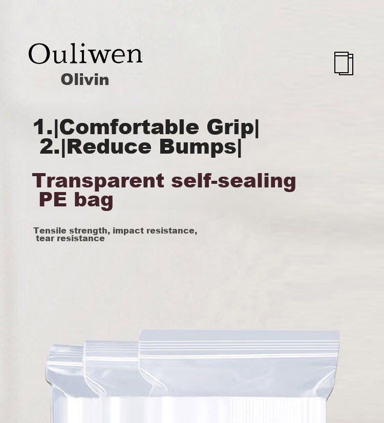 Ouliwen Food-Grade Self-Sealing Bags, Large Size 8, Thickened Transparent, for Medicine And Tea Storage, Sealing Bags, PE Cling Film Plastic Bags, 17*25cm, 100 Pieces 1