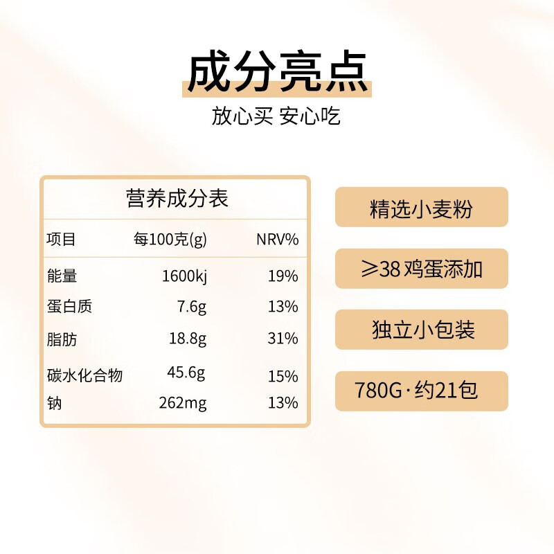 Aji 零食营养早餐 牛奶鸡蛋牛乳炖面包 780g/盒 休闲食品礼盒包装