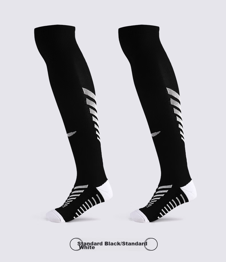 Li-Ning Soccer Socks for Adults, Children And Students, Non-Slip Long Over-Knee Socks with Terry Bottom, Sports Training Socks for Men And Women, Blue, M Size 29