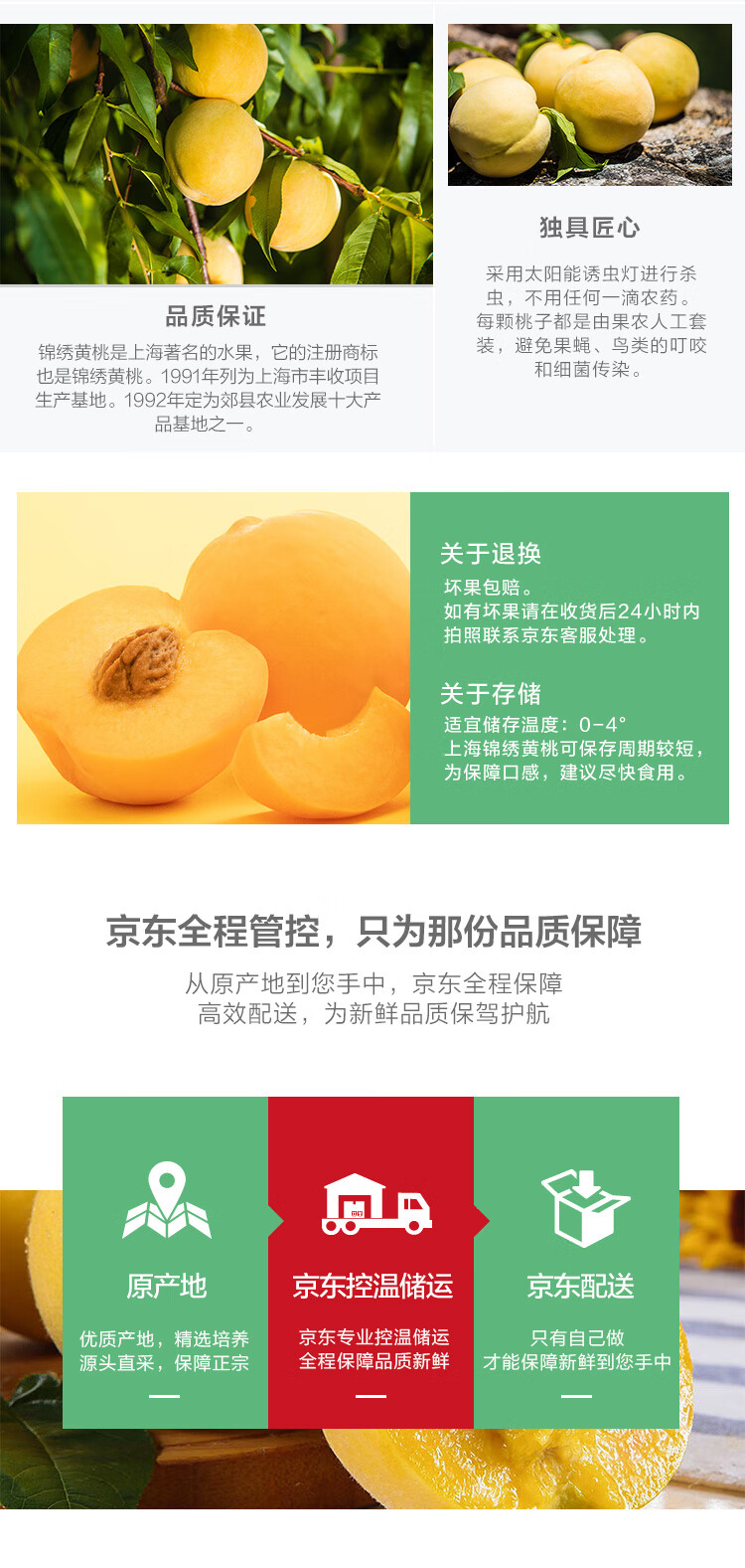 上海特产 锦绣黄桃 5斤装 图4