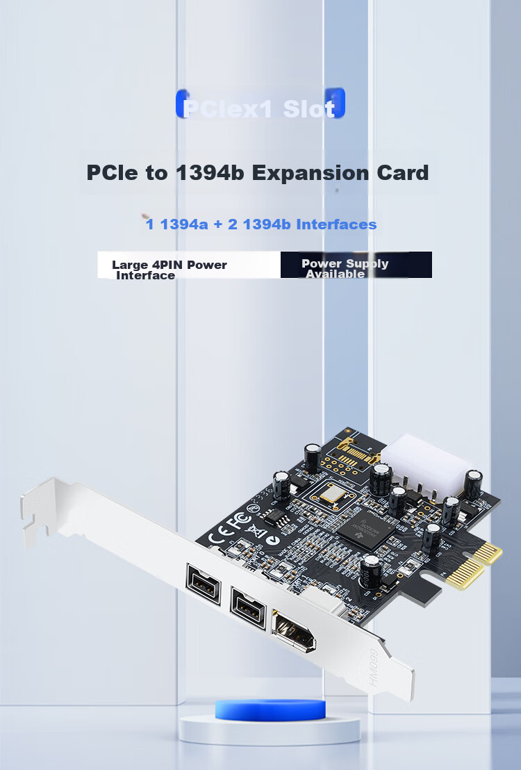 EB-LINK PCI-E to 1394 Capture Card, High-Definition Camera DV Video 1394A Adapter Card 1