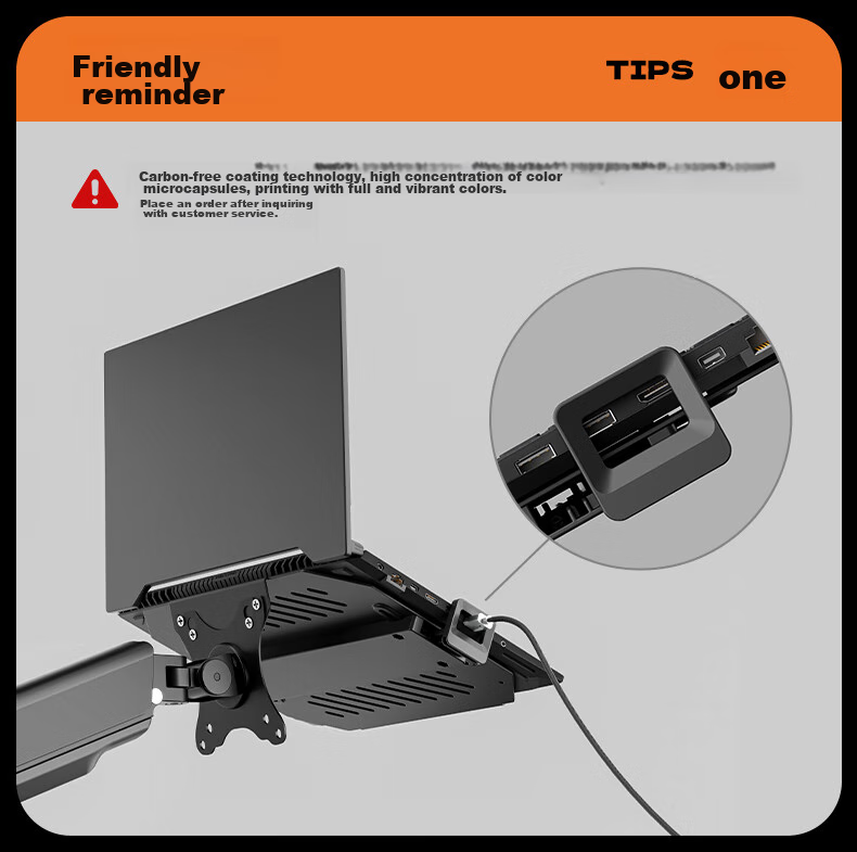 Songneng Monitor Stand Tablet Stand Accessory Magnetic Head Mechanical Arm Tablet Magnetic Panel Compatible with iPad Suspension Arm Tablet Stand T650 10