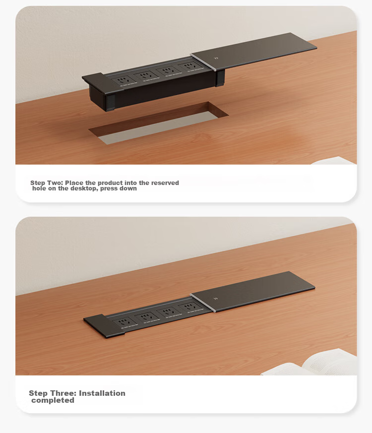 Shuxiang Embedded Socket, Desktop Socket, Embedded Power Strip, Island Table, Desktop Desk, Dining Table Hidden Socket, Sliding Cover Embedded Power Strip 20