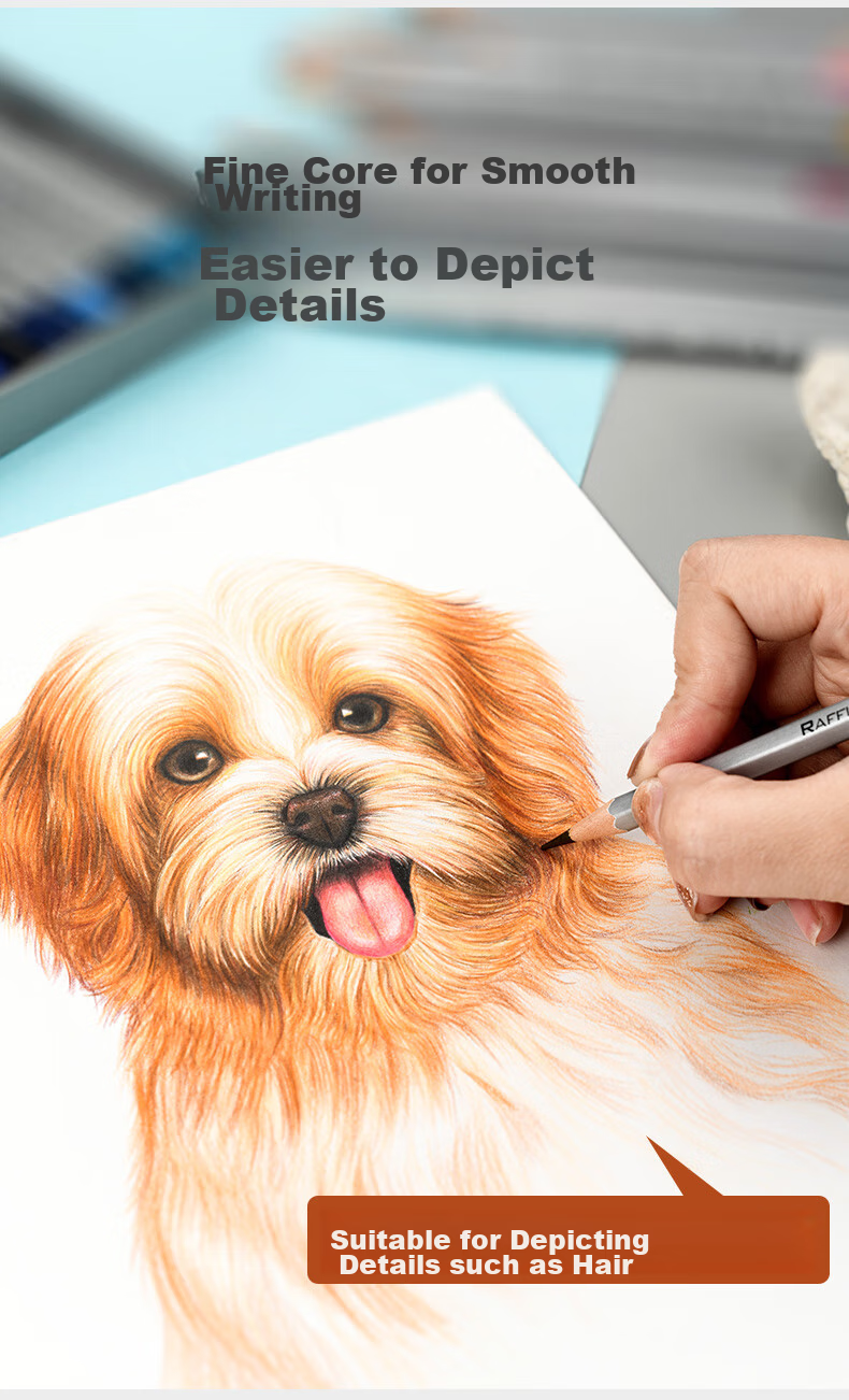 MARCO [Super Popular] MARCO (MARCO) 72-Color Oil-Based Colored Pencil Drawing Set, Art Professional Design Tools, Hand-Drawing Children's Gift for Back to School 8