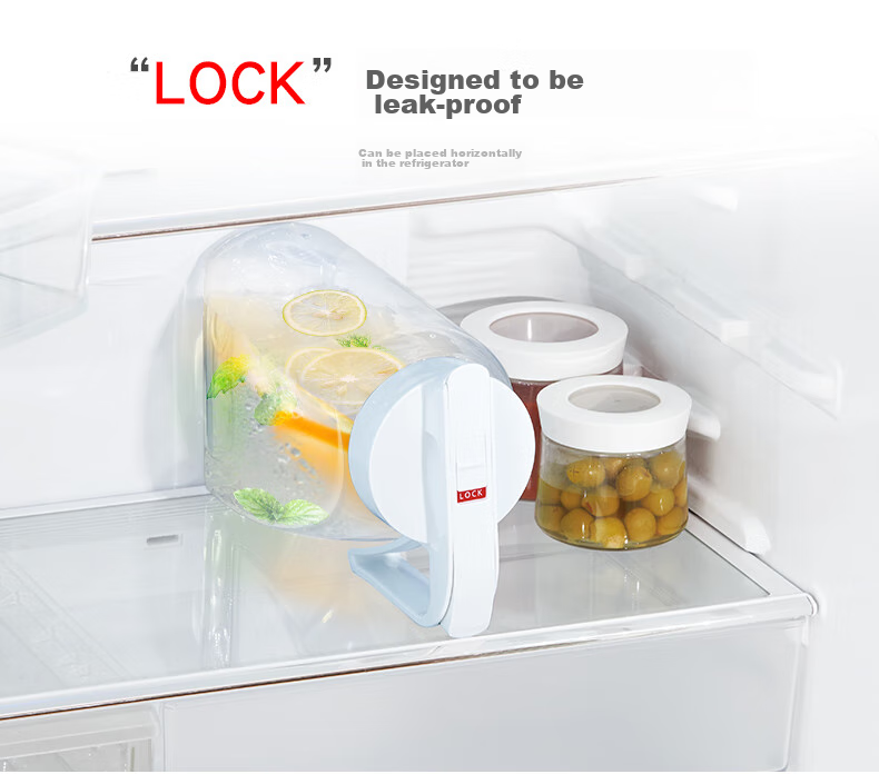 ASVEL Plastic Cold Water Pitcher, Large Capacity, for Brewing Tea, Refrigerator Juice Pitcher, Food-Grade, Heat-Resistant, 3.1L 9