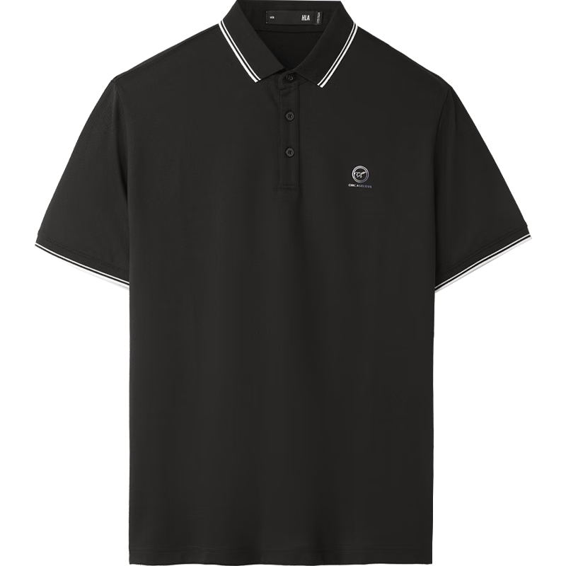 HLA Short-Sleeve Polo Shirt for Men, 25 Light Business Chic Ageless Collared Short-Sleeve Shirt for Men, Summer