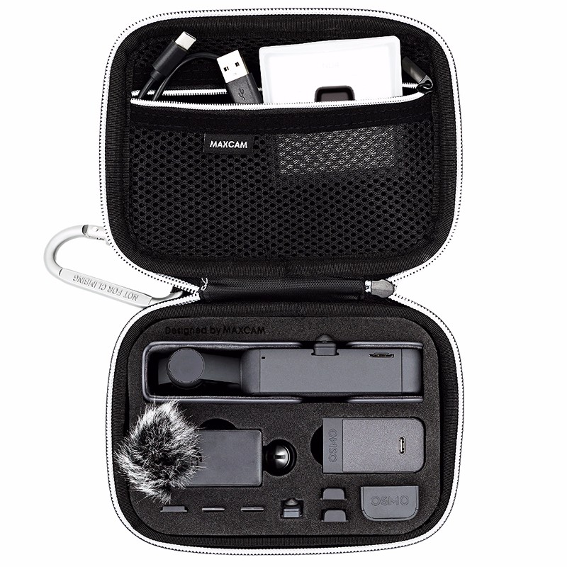 MAXCAM DJI Osmo Pocket 2 Carrying Case Protective Hard Shell Travel Bag Waterproof Shockproof Dustproof Accessory