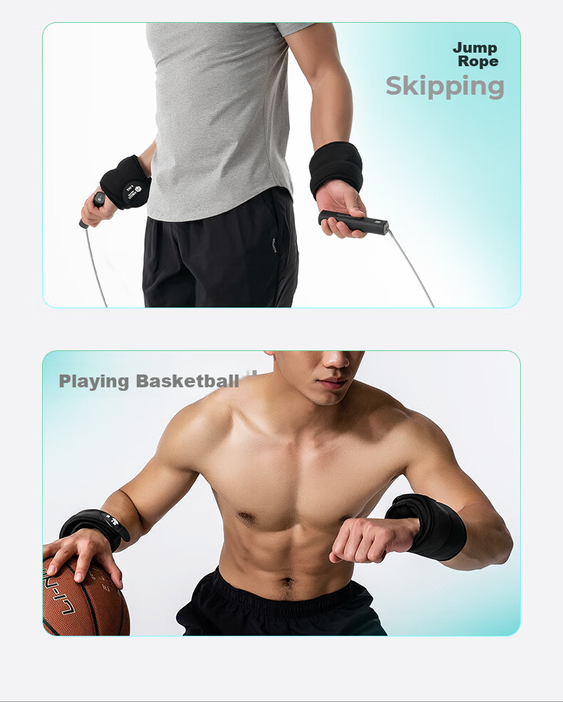 Mike Weighted Wristband Sandbag Leg Straps for Middle School Exam Training, Running Exercise, Small And Medium-Sized Fitness Equipment Set 2KG 11