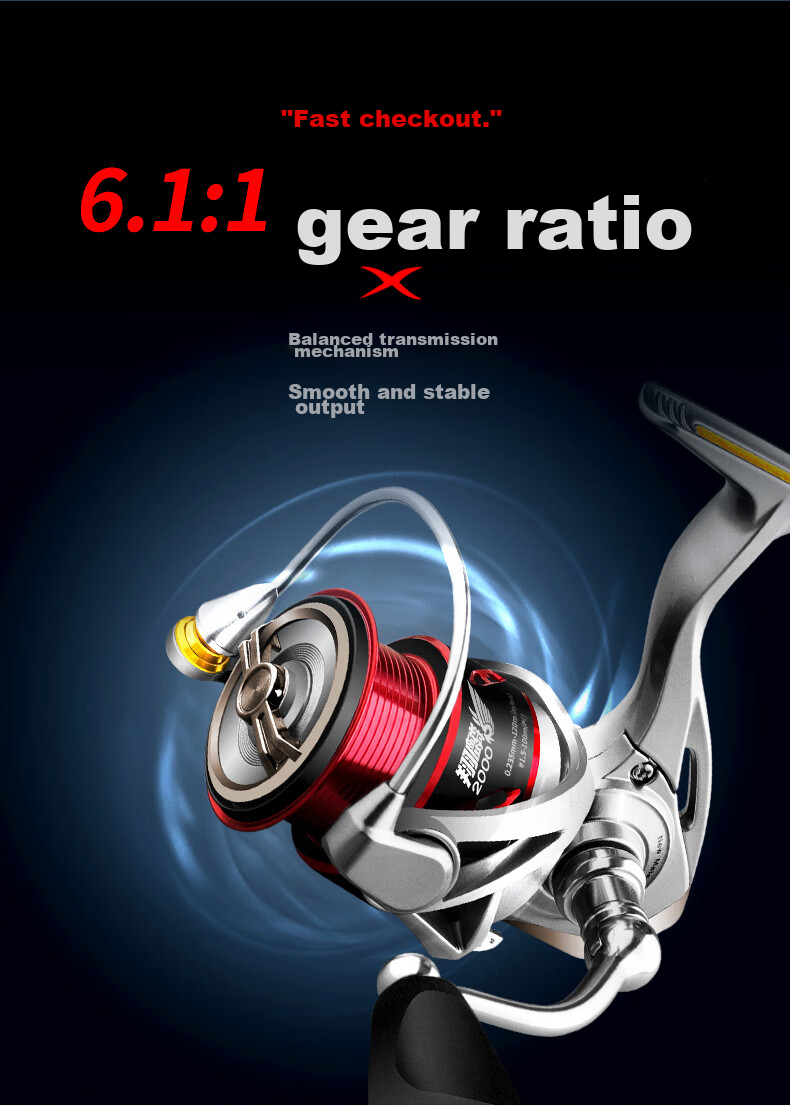 GW Qianglin 800 Micro Wheel Hub Carbon Fiber Ultra-Light Anti-Seawater Spinning Reel 7