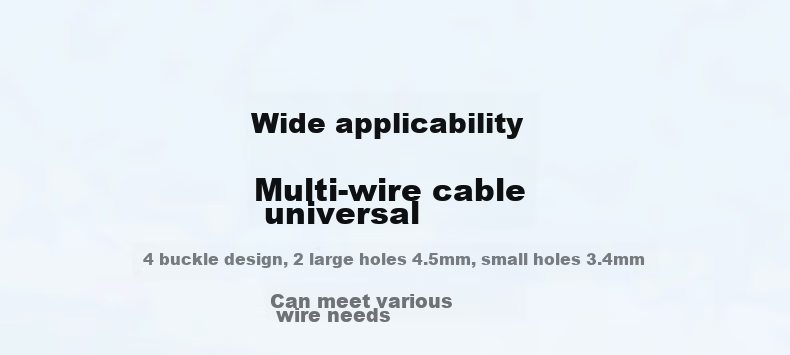 UGREEN Cable Organizer Desktop Cable Management System, Power Cord Holder Clip Winder, 4-Hole Clip, Single Pack, Black 10