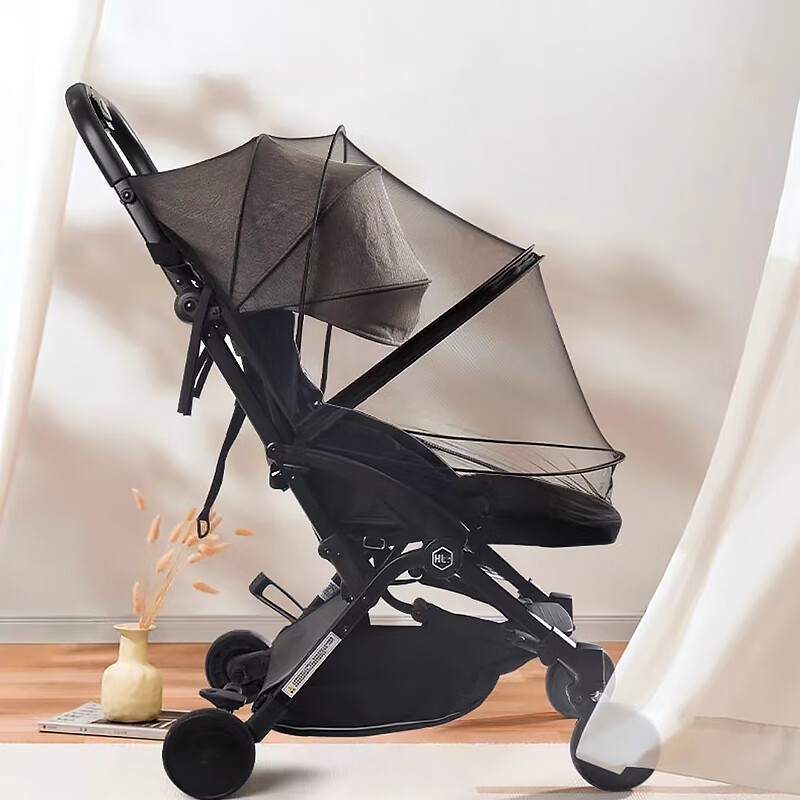 Nanjiren Baby Stroller Mosquito Net, Full Coverage Universal Enlarged Baby Anti-Mosquito Cover, Children's Mesh Sunshade, Small Stroller Anti-Mosquito Net