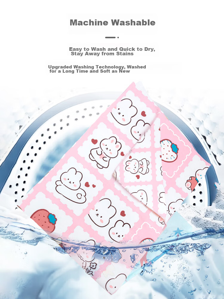 9I9 Children's Cotton Bed Sheet, Baby Bed Sheet, Newborn Bedding, Kindergarten School Supplies, All Seasons, Class A, A159 Pink 11