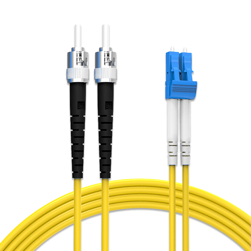 Guanghang Telecom Grade Fiber Optic Patch Cord LC-ST Single Mode Duplex 10m Indoor Fiber Optic Cable Low Smoke Halogen-Free Eco-Friendly Jacket Transceiver Pigtail GH-LT10-S