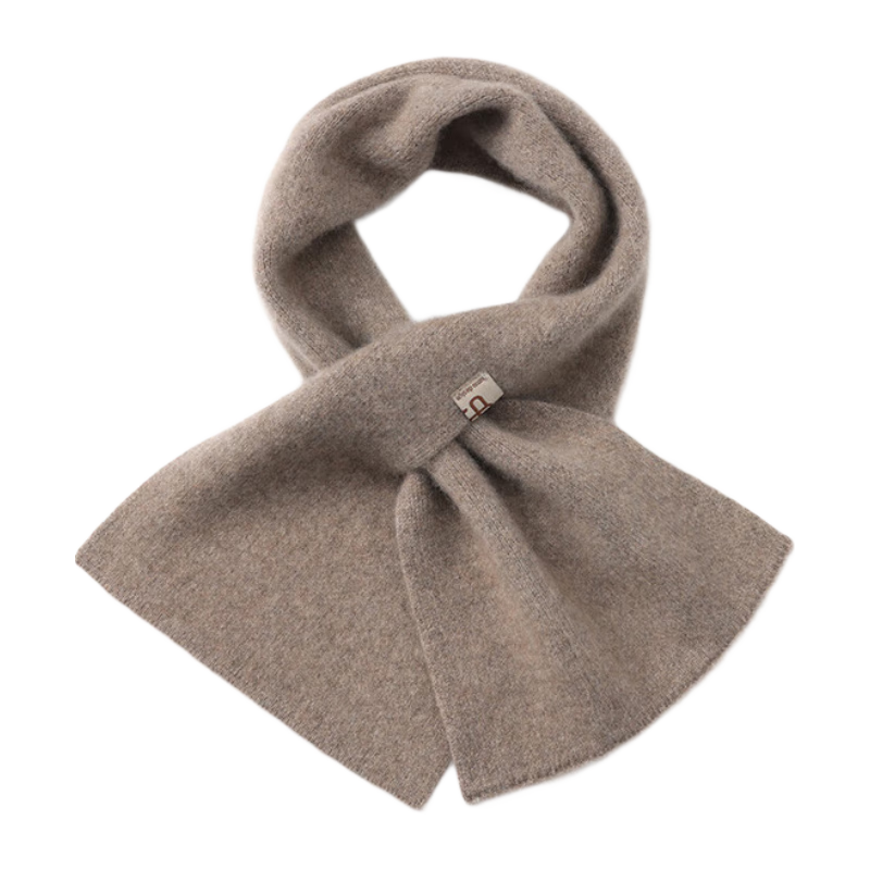 JIUMU 100% Cashmere Small Scarf for Women Autumn Winter Warm Neck Warmer Gift Box for Girls and Moms Birthday Present