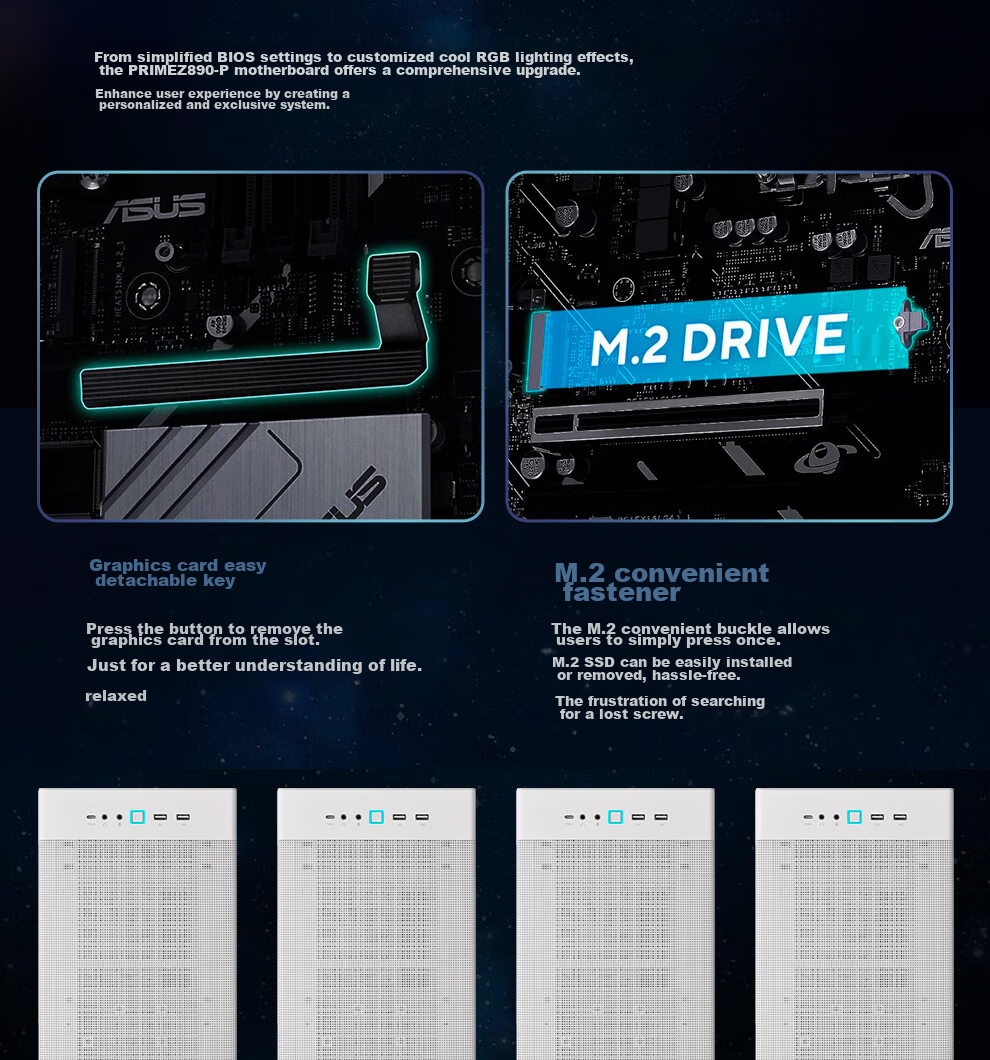 ASUS ProArt Z890-CREATOR WIFI Creative Motherboard Supports CPU 285K/265K/270K (Intel Z890/LGA 1851) 19