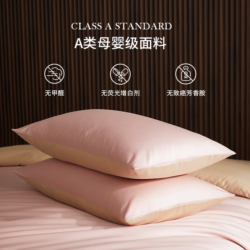 MIDO HOUSE Mingdu Four-Piece Set, Pure Cotton Bedding, 100% Cotton Bed Sheet And Duvet Cover, Class A Yarn, 100 Thread Count, Luxurious High-End Feel, Duvet Cover 220x240cm, Rose Pink