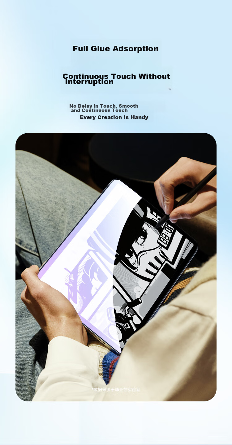 BIAZE Tempered Glass Screen Protector for Vivo Pad 3/2/iQOO Pad 2 (2024/23 Models), 12.1-Inch Tablet, Wear-Resistant, Scratch-Proof, Full Coverage, PM199-Blue Light 7