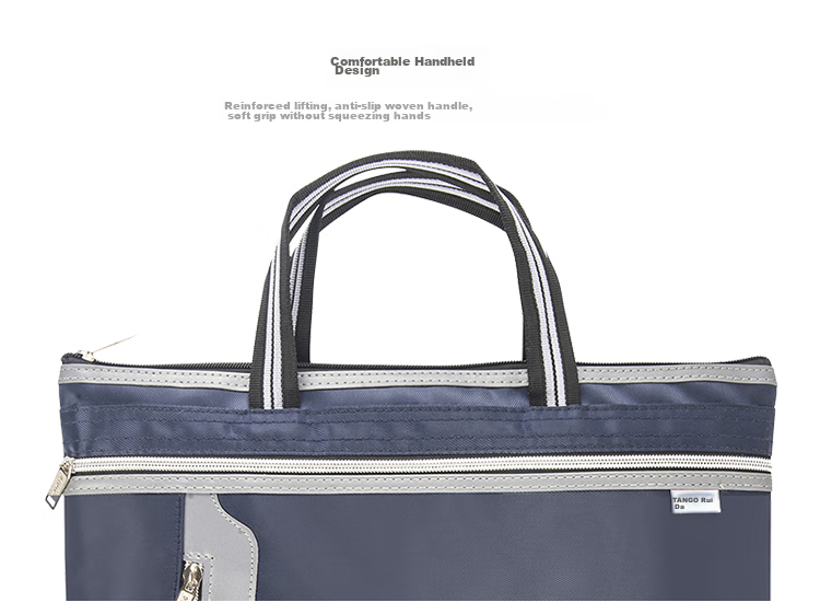 TANGO Office Handbag/conference Bag/business Bag/document Bag/laptop Bag/briefcase, Business Commute with Compartments, Unisex Waterproof, Black LH2105 7