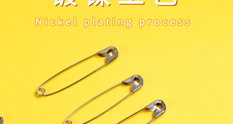 DiLe Premium Series, 26mm Silver Large Safety Pins, 300 Pieces/box, Children's Safety Bed Sheet And Duvet Cover Simple Pin Fasteners, Clothing Clips, Small Curved Pins, Paperclips, 2230 18
