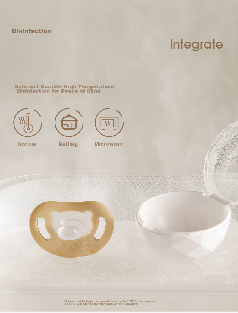 Pigeon Pacifier, Silicone Rubber Nipple, Size L, 6-18 Months (Simple Style), with Storage Box N1017 10