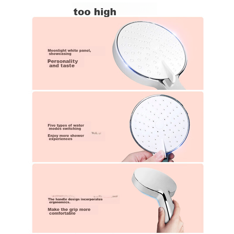 KOHLER Handheld Shower Head, Single Spray [Five Functions], K-30251T Silver