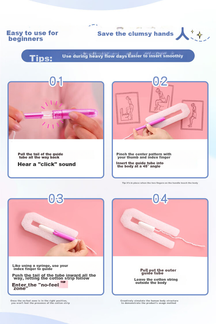 Kotex Pocket Tampons, Easy to Insert, Regular Flow, 18 Count, Thin Cotton Core, Sold by JD Official Flagship Store 10